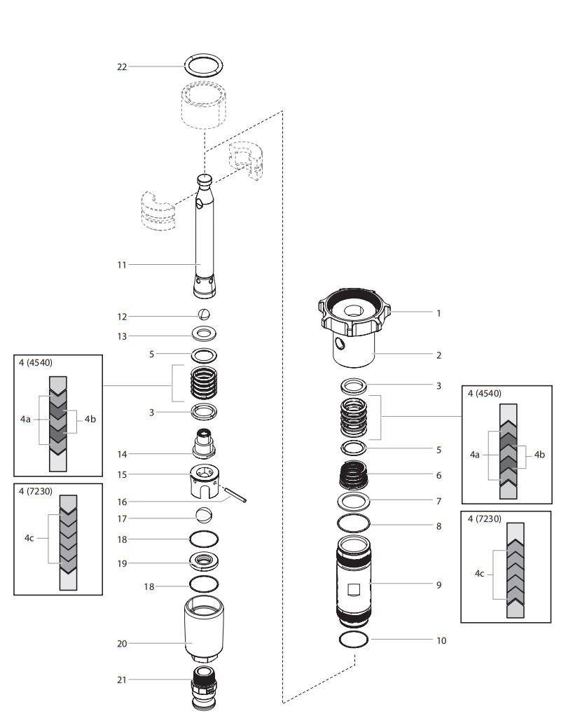 Hydra X (4540) Fluid Section